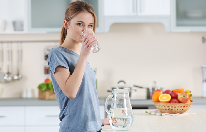 drinking water